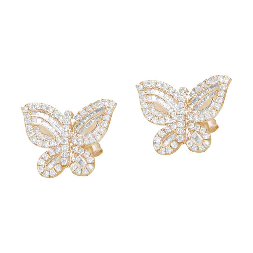 Butterfly Stud Earrings ER21055A